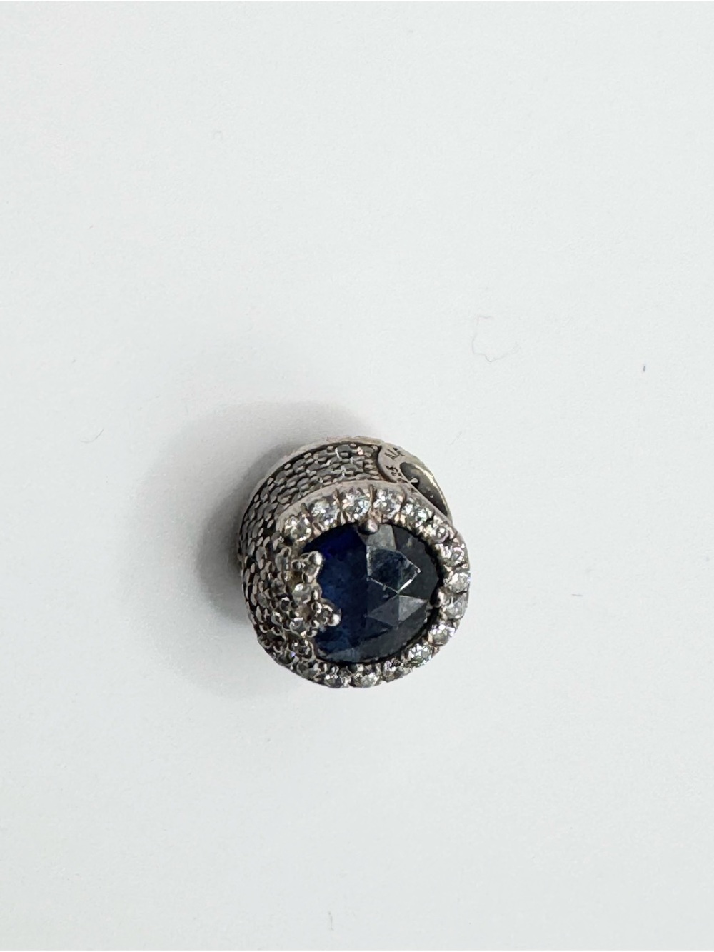Pandora Nature’s Radiance Blue Crystal Charm S925 ALE Sterling Silver